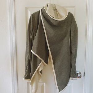 Grey Lululemon faux fur lined jacket S